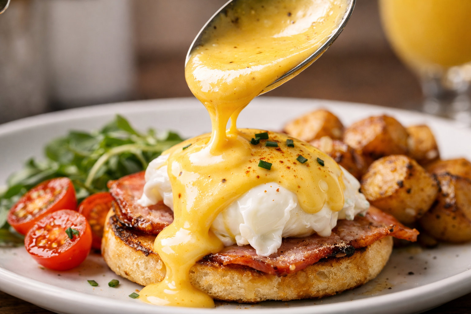 Brunch Dish with Hollandaise Sauce